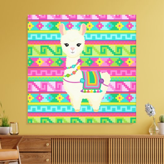 lama canvas afdruk (Insitu (Woonkamer))