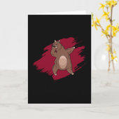 Lama Dab Alpaca Funny Kinderen Gift Idea Cool Kaart (Gele Bloem)