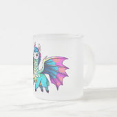 Lama Dragon, schattig grillig Matglas Koffiemok (Voorkant rechts)
