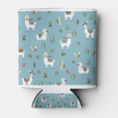 Lama en cactus patroon blikjeskoeler (Voorkant)