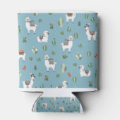 Lama en cactus patroon blikjeskoeler (Achterkant)