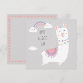 Lama Feestdagenkaart (Voorkant / Achterkant)