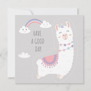 Lama Feestdagenkaart