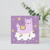 Lama Feestdagenkaart (Staand voorkant)