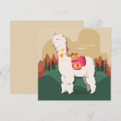 Lama Feestdagenkaart (Voorkant / Achterkant)