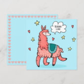 Lama Feestdagenkaart (Voorkant / Achterkant)