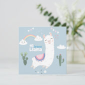 Lama Feestdagenkaart (Staand voorkant)