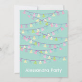 Lama feestuitnodiging kaart (Achterkant)