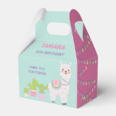 LAMA FUN PASTEL KLEUREN Favor Box Bedankdoosjes (Voorkant Zijde)