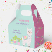 LAMA FUN PASTEL KLEUREN Favor Box Bedankdoosjes