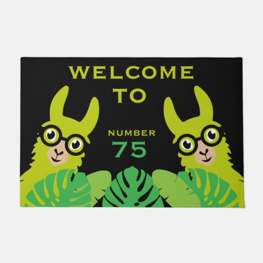 lama Funny Novelty Deurmat (Voorkant)