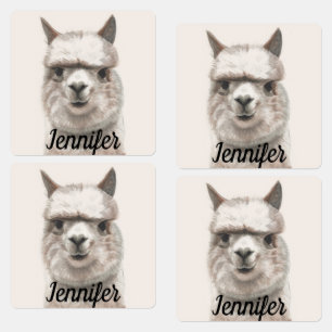 Lama glimlacht Little Girls Clothing Labels NAME t