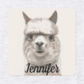 Lama glimlacht Little Girls Clothing Labels NAME t (Design 1)