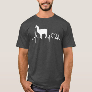 Lama hartslag Grappige BoerFarmingBoerderij Voor T-shirt