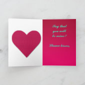 Lama I van Valentijn houdt van u is rozerode mijn, Feestdagen Kaart (Binnen)