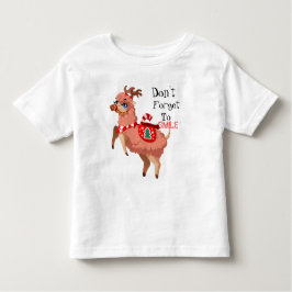 lama in kerst peuter T-shirt