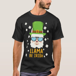 Lama is Iers Lama Alpaca St Patrick's Day T-shirt