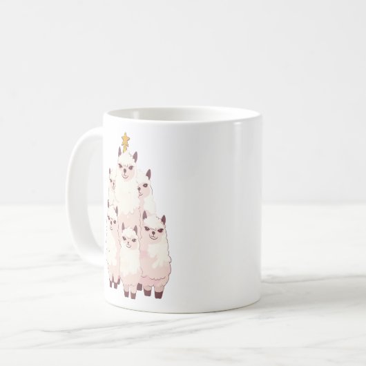 LAMA KERSTBOOM KOFFIEMOK (Voorkant links)