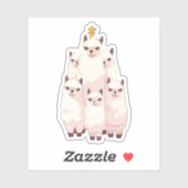 LAMA KERSTBOOM STICKER (Vel)