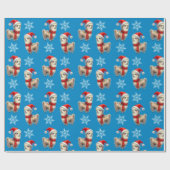 lama-kerstinpakpapier cadeaupapier (Vlak)