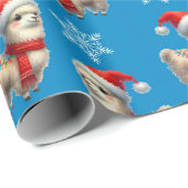 lama-kerstinpakpapier cadeaupapier (Rol Hoek)