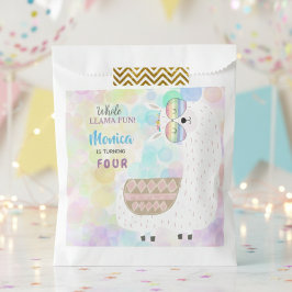 Lama leuke, kleurrijke kinderen verjaardag bedankzakje