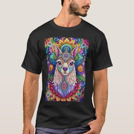 Lama Mandala T-shirt (Voorkant)