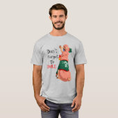 lama met kerstmis t-shirt (Voorkant volledig)