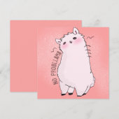 Lama Notitiekaart (Voorkant / Achterkant)