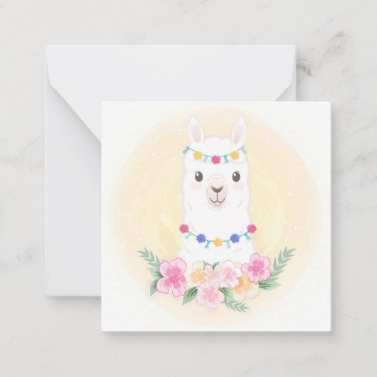 Lama Notitiekaartje (Voorkant)