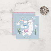 Lama Notitiekaartje (Voorkant / Achterkant in situ)