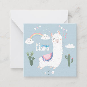 Lama Notitiekaartje