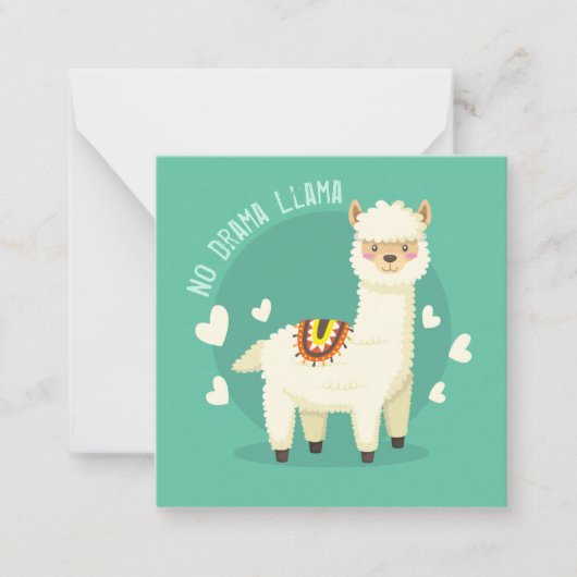Lama Notitiekaartje (Voorkant)