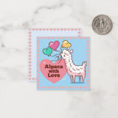 Lama Notitiekaartje (Voorkant / Achterkant in situ)