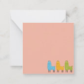 Lama Notitiekaartje (Achterkant)