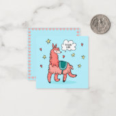 Lama Notitiekaartje (Voorkant / Achterkant in situ)