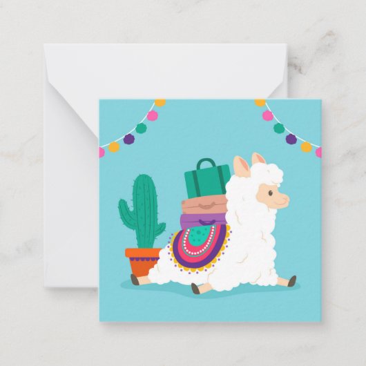 Lama Notitiekaartje (Voorkant)