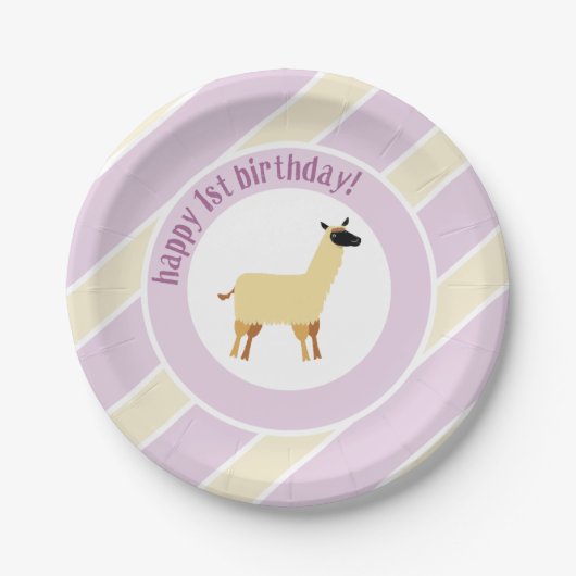 lama papieren bordje (Voorkant)