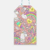 lama patroon 3 cadeaulabel (Voorkant)