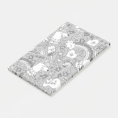 lama patroon 4 post-it® notes (Schuin)