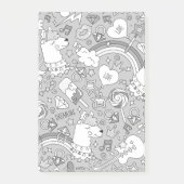 lama patroon 4 post-it® notes (Voorkant)