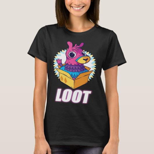 Lama Pinata Loot a  idea for gamers fans of gaming T-shirt (Voorkant)