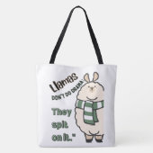 LAMA-QUOTESTIJL TOTE BAG (Achterkant)