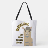 LAMA-QUOTESTIJL TOTE BAG (Achterkant)