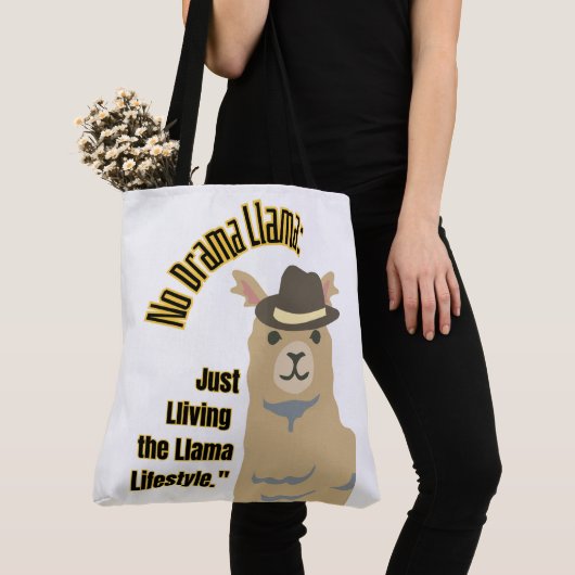 LAMA-QUOTESTIJL TOTE BAG (Dichtbij)