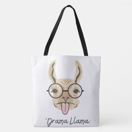 LAMA-QUOTESTIJL TOTE BAG (Voorkant)
