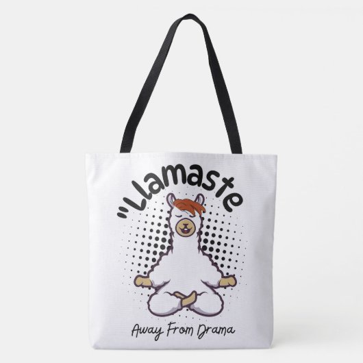 LAMA-QUOTESTIJL TOTE BAG (Voorkant)