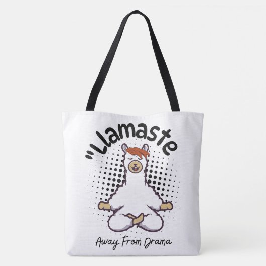 LAMA-QUOTESTIJL TOTE BAG (Achterkant)