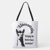 LAMA-QUOTESTIJL TOTE BAG (Achterkant)