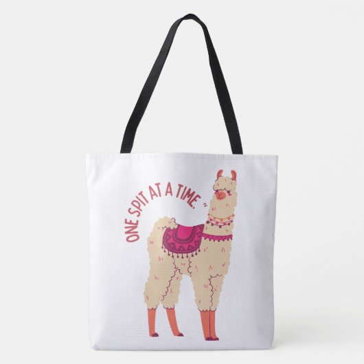 LAMA-QUOTESTIJL TOTE BAG (Voorkant)